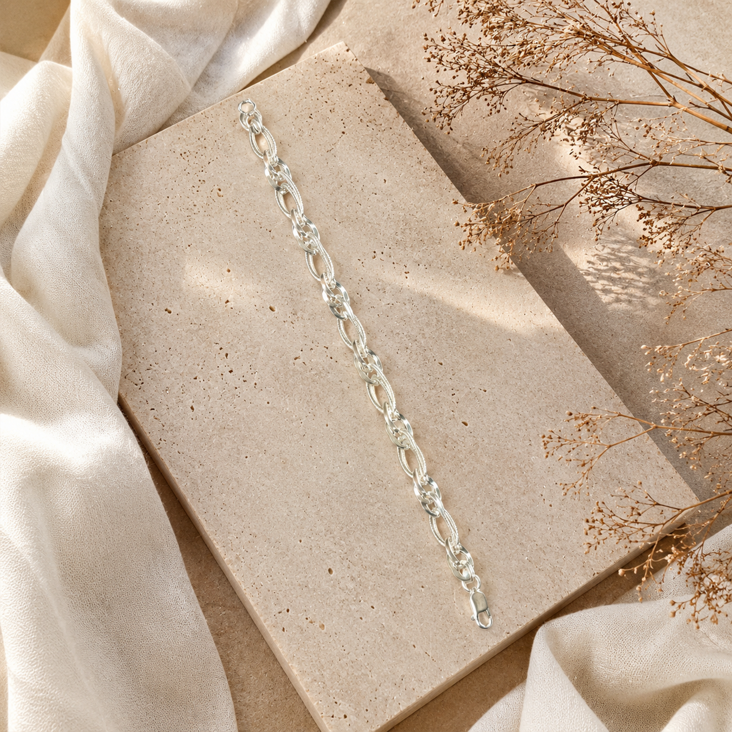 Silver Infinity Link Bracelet