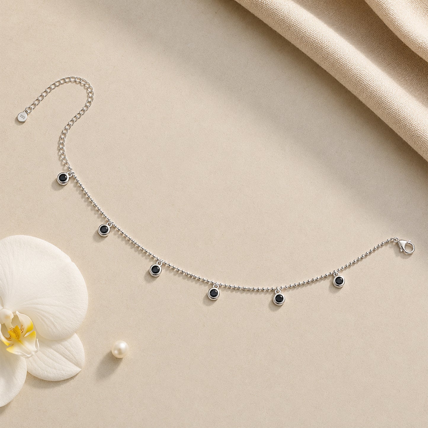 Eclipse Charm Italian Anklet