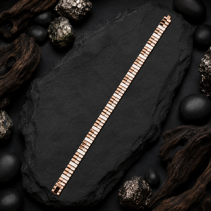 Rose Gold Linear Bar Bracelet