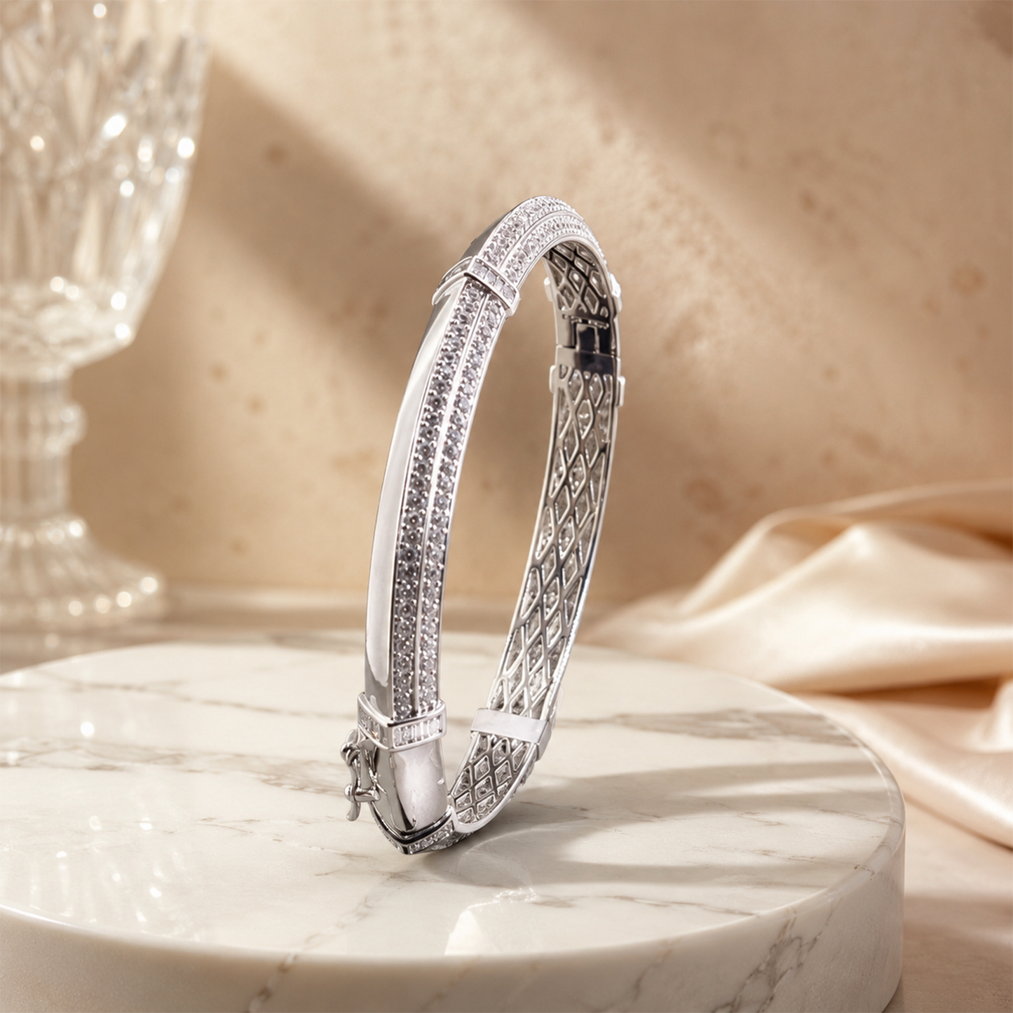 Radiant Grace Silver Kada