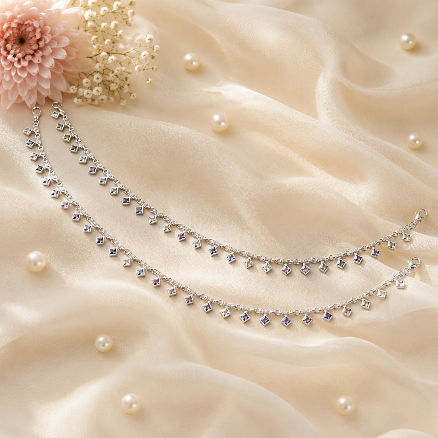 Prism Charm Italian Anklet