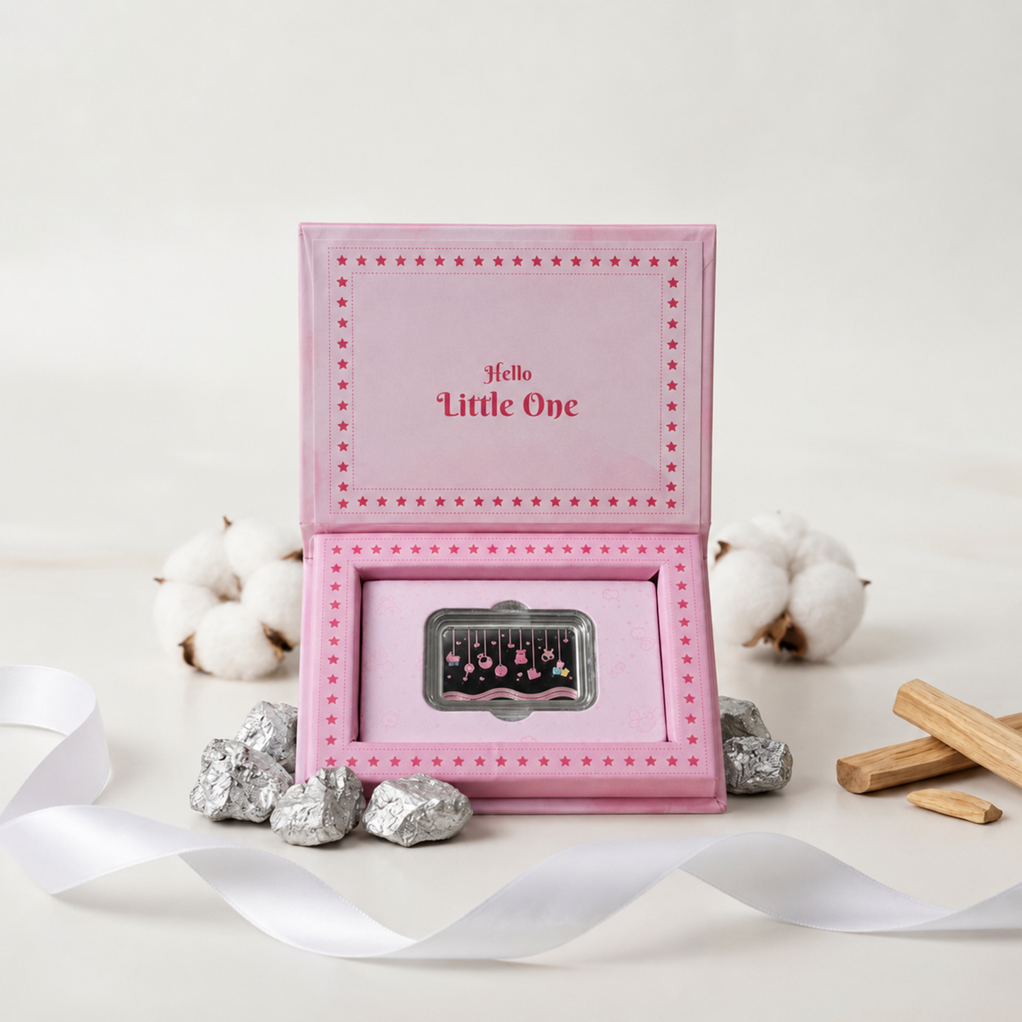 Silver Hello Little One Gift Kit