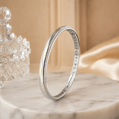 Silver Elegance Crystal Kada
