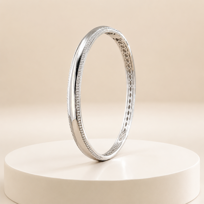Silver Elegance Crystal Kada