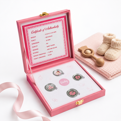 Baby Welcome Silver Coin Gift Kit