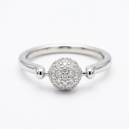 Pave Ball Ring