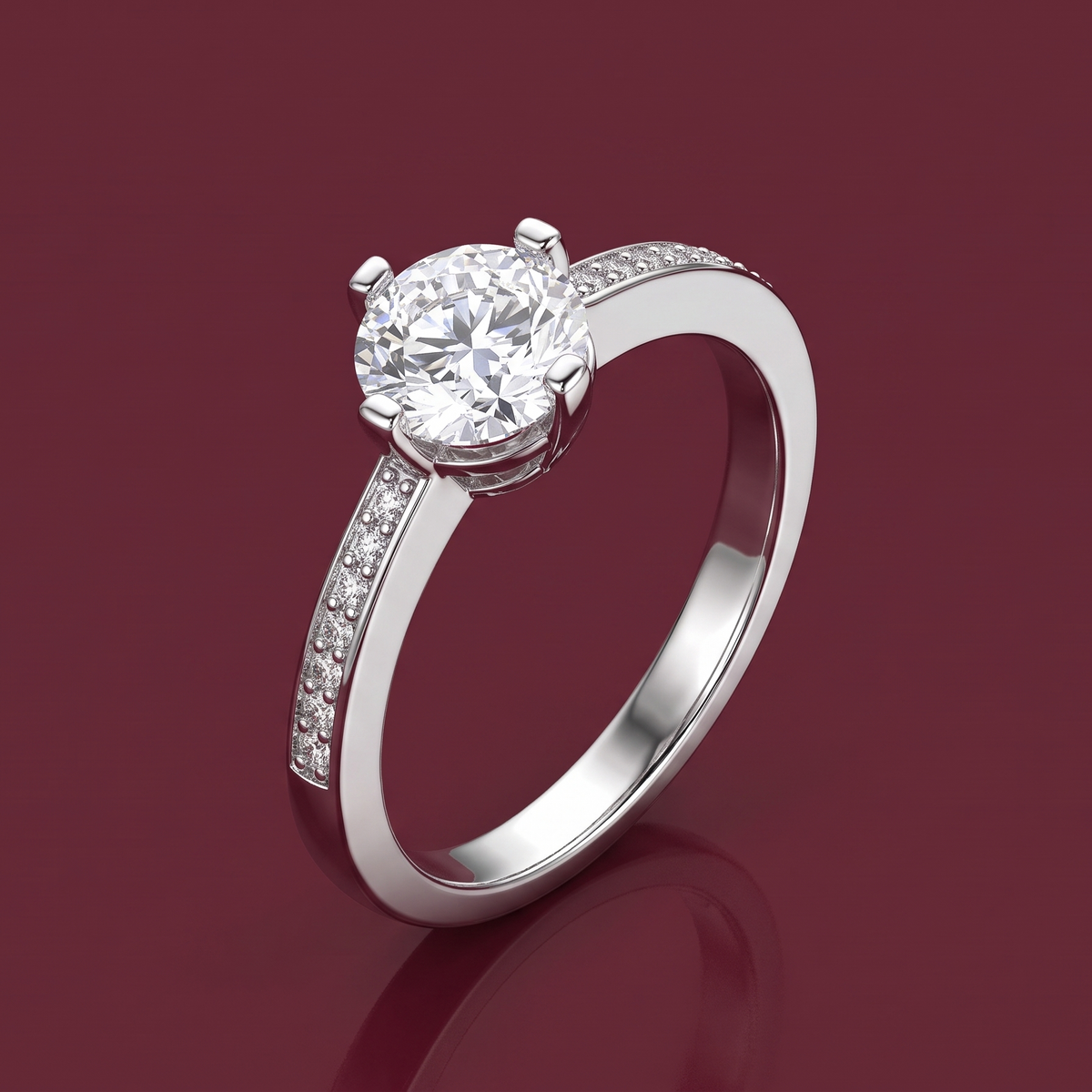 Round Brilliant Cut Solitaire Ring