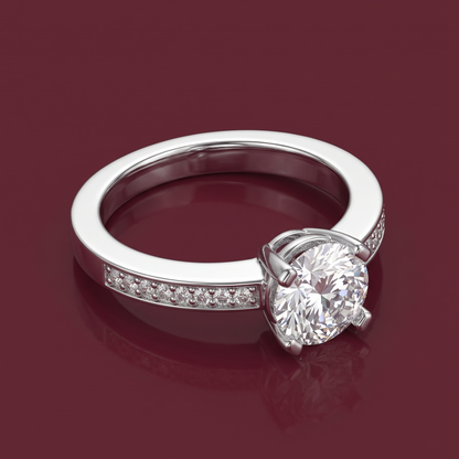 Round Brilliant Cut Solitaire Ring