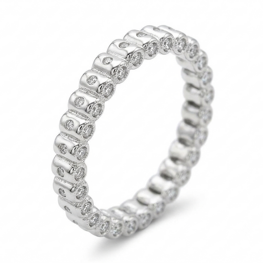 Geometric Luxe Baguette Band Ring