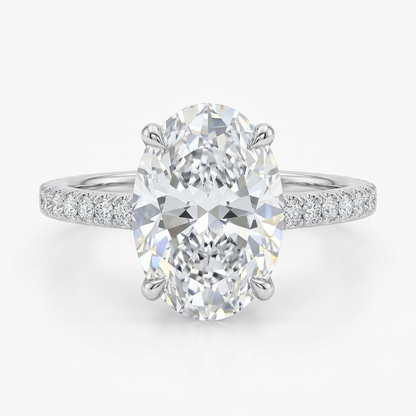 Ethereal Oval Solitaire Ring