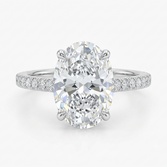 Ethereal Oval Solitaire Ring
