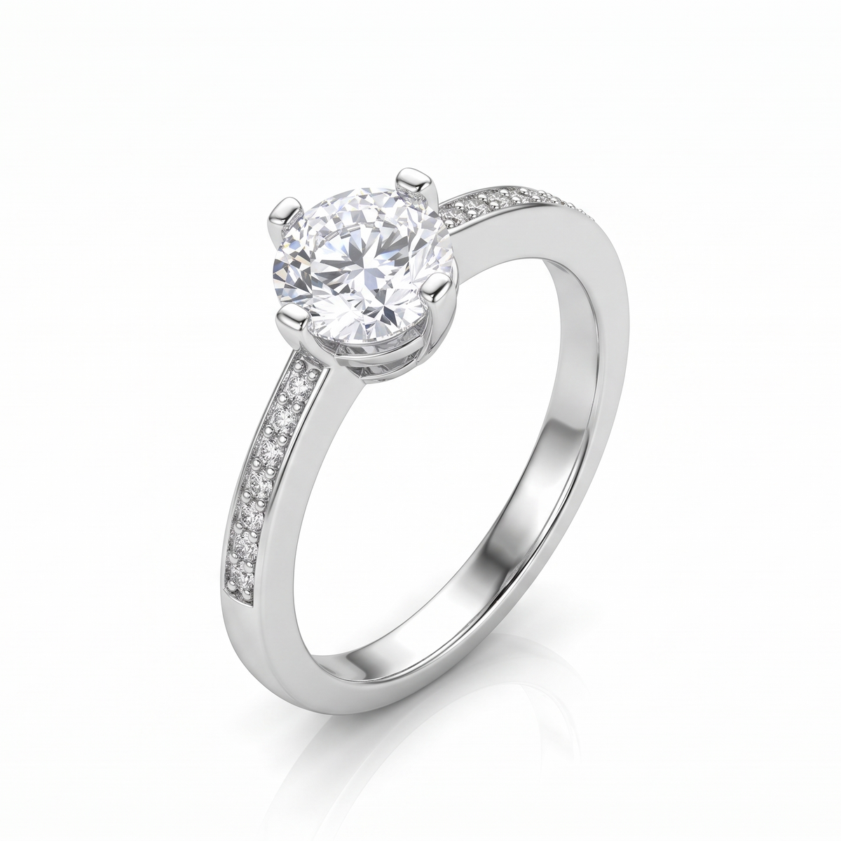 Round Brilliant Cut Solitaire Ring