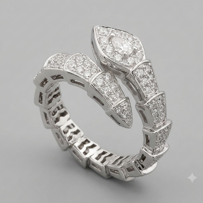 Serpenti Pave Snake Ring