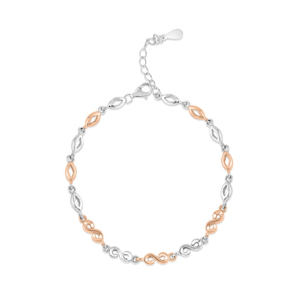 Silver Dual Tone Bracelet