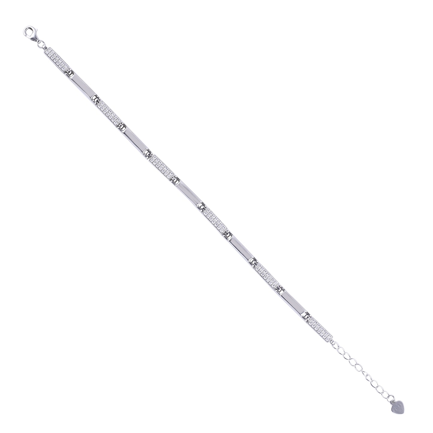 Silver Luminous Link Bracelet