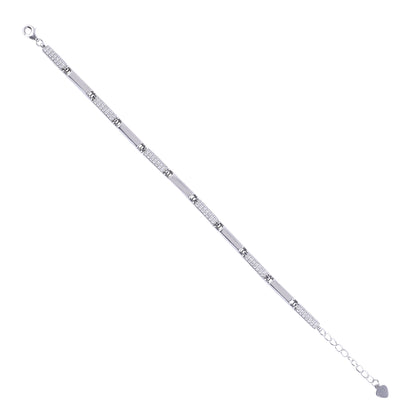 Silver Luminous Link Bracelet