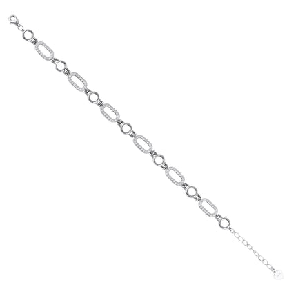 Silver Linear Luxe Bracelet