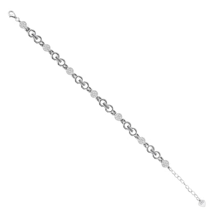 Silver Eternal Circles Bracelet