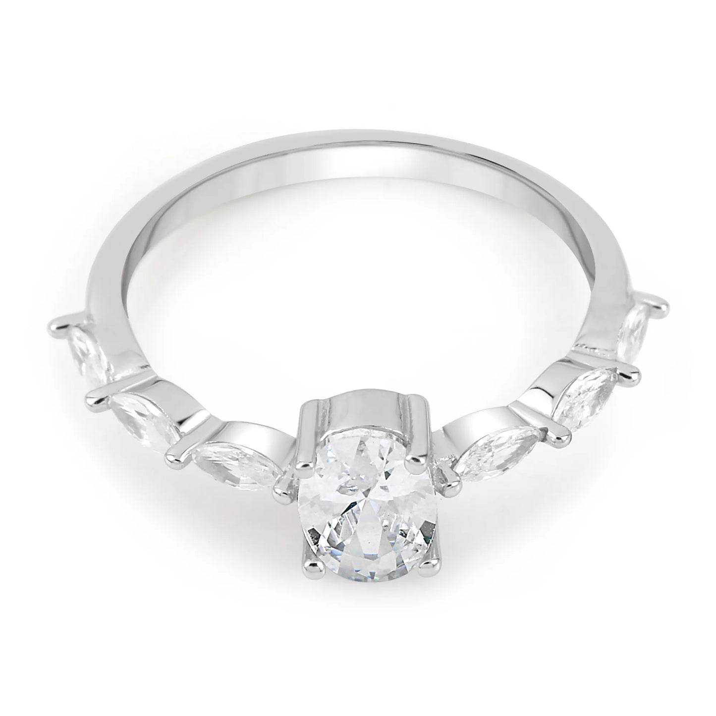 Silver Statement Solitaire Ring