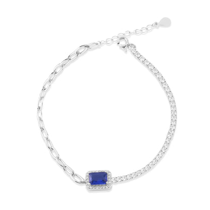 Silver Aqua Grace Bracelet