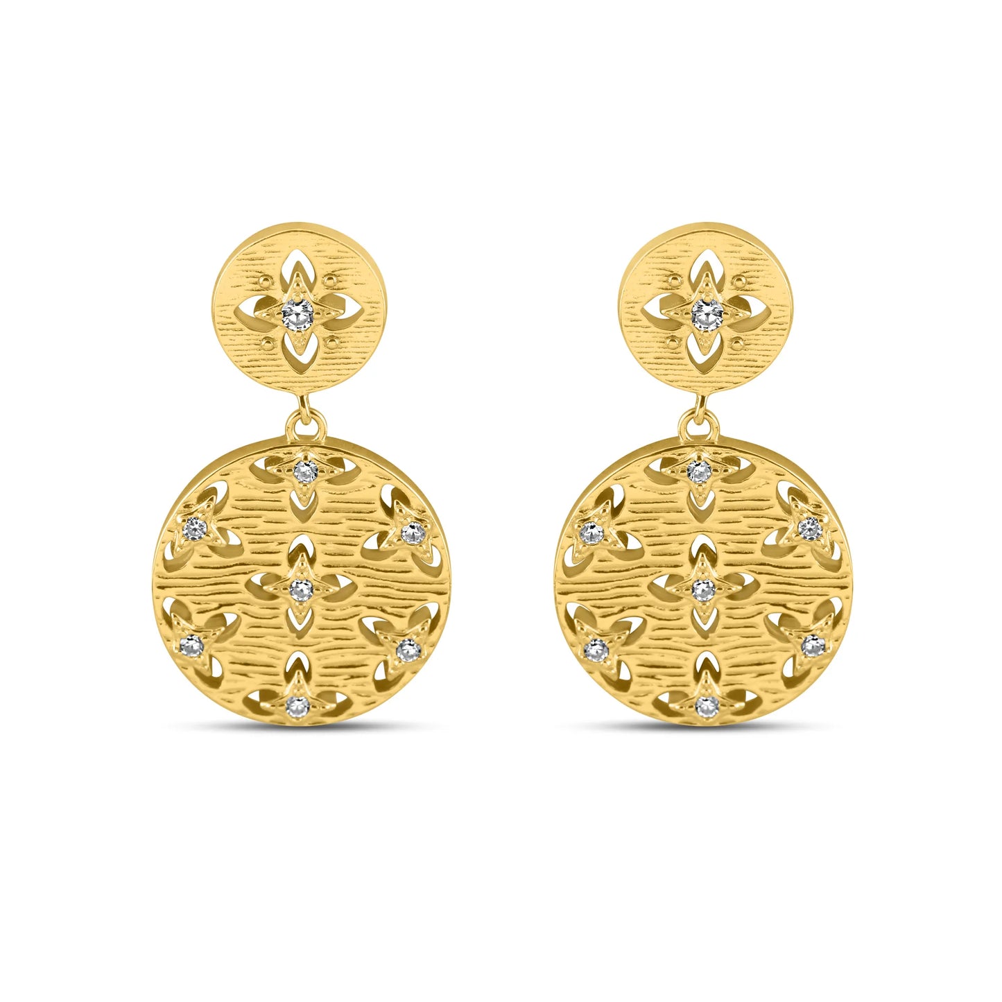 Golden Lotus Grace Earrings