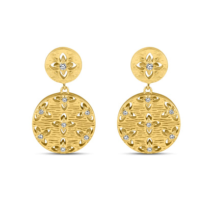 Golden Lotus Grace Earrings