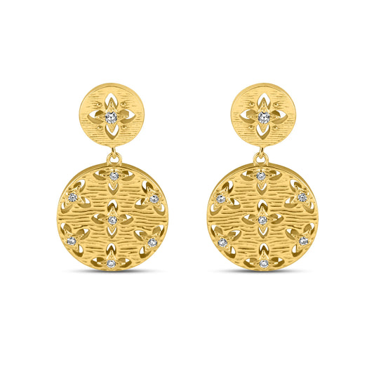 Golden Lotus Grace Earrings