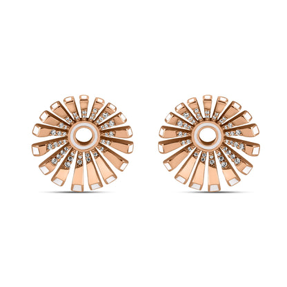 Rose Gold Orris Earrings