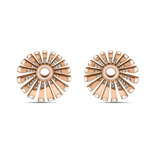 Rose Gold Orris Earrings
