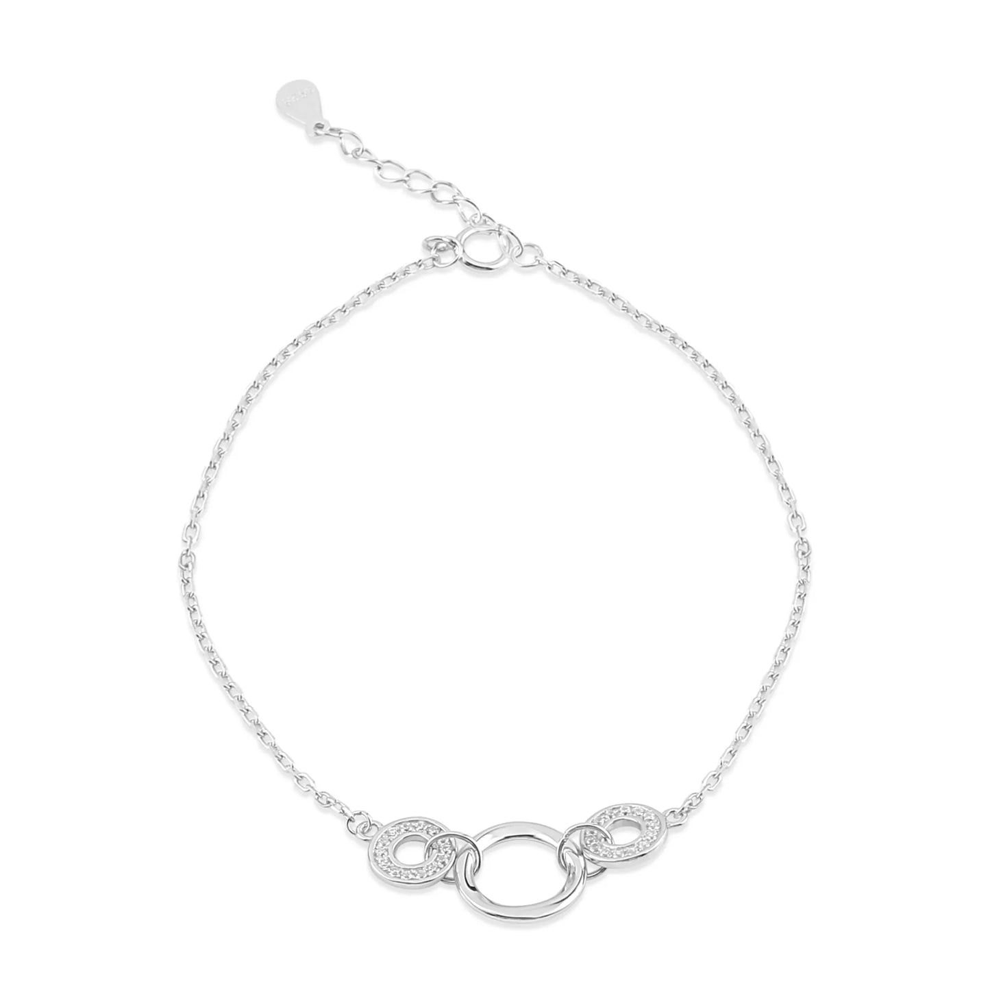 Silver Together Knot Bracelet