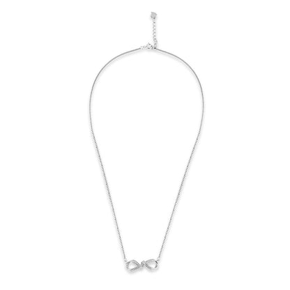 Silver Infinity Twist Necklace