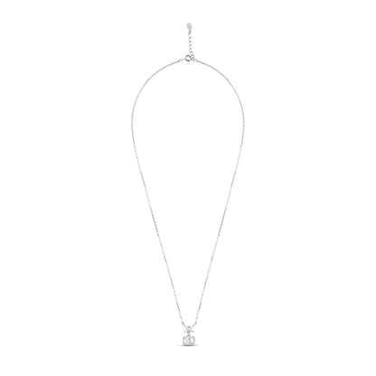 Silver Radiant Squares Necklace with Link Chain