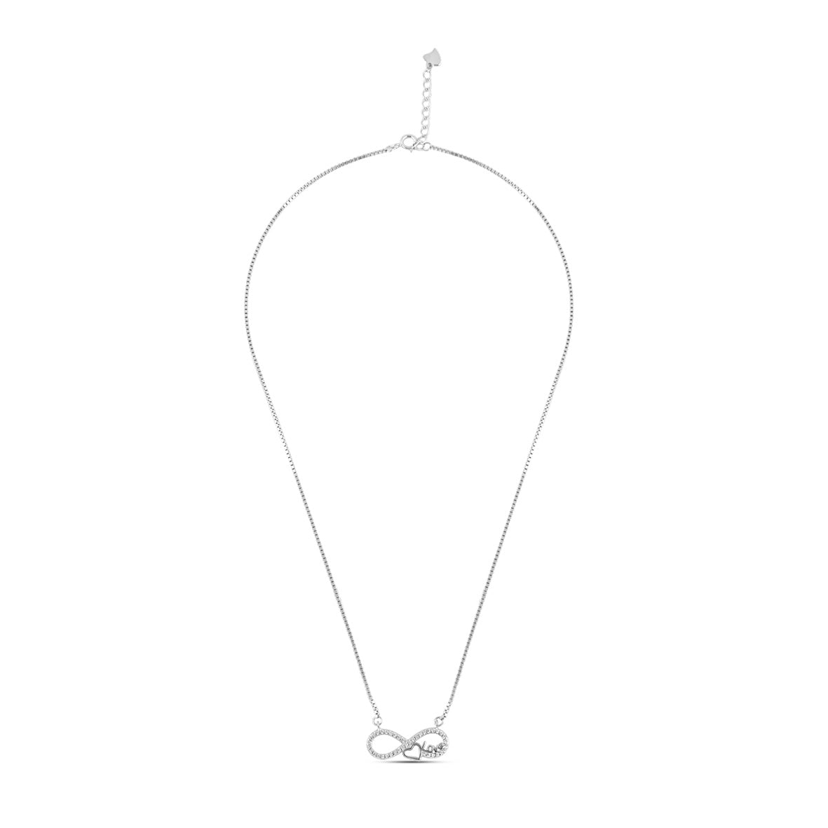 Silver Infinity Love Necklace