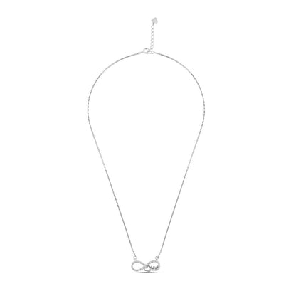 Silver Amour Necklace with Link Chain