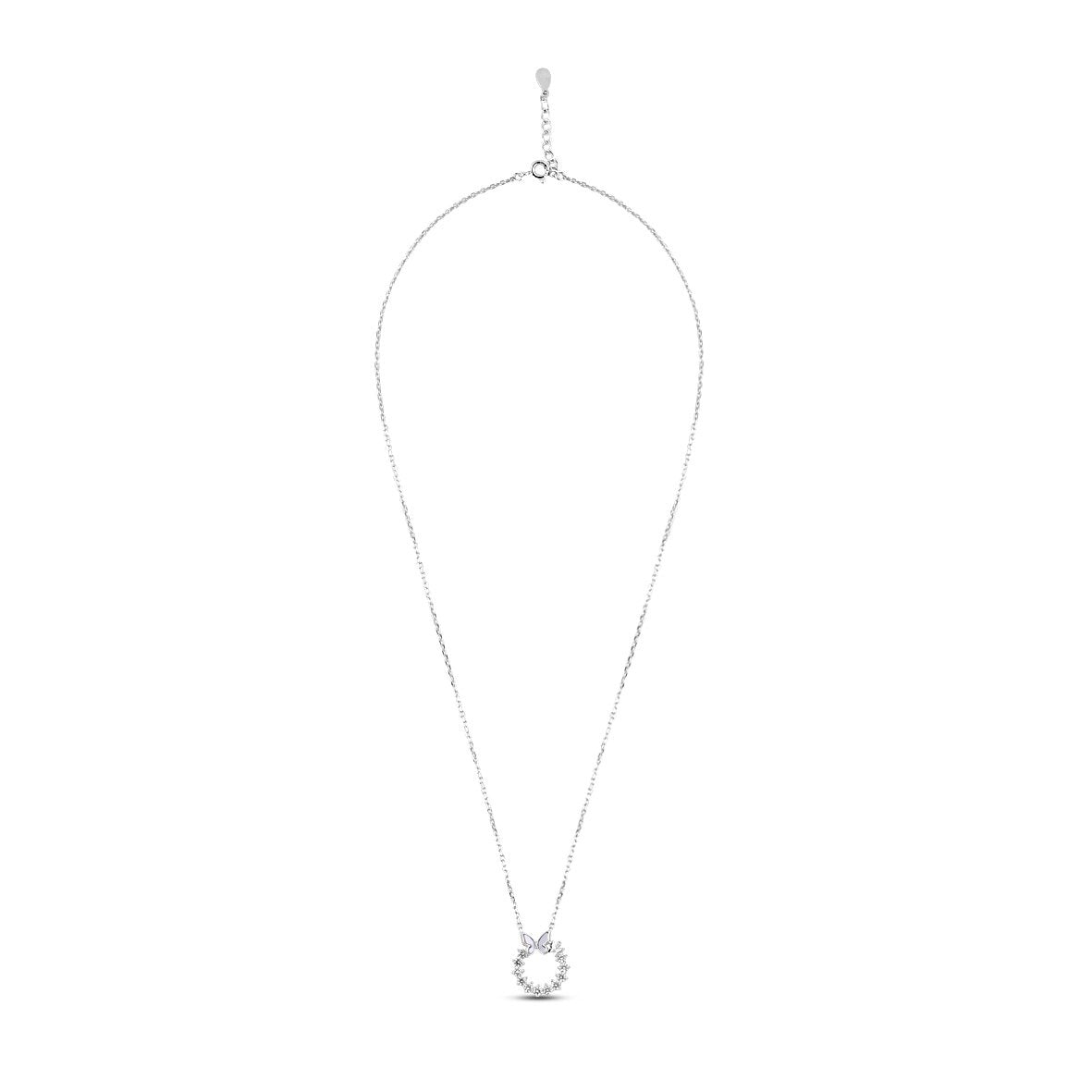 Silver Oyster Butterfly Set  with Link Chain