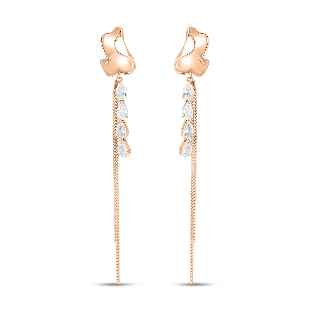 Rose Gold Twilight Tails Earrings