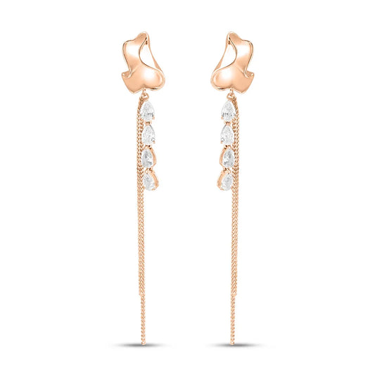 Rose Gold Twilight Tails Earrings