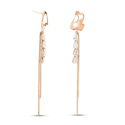 Rose Gold Twilight Tails Earrings
