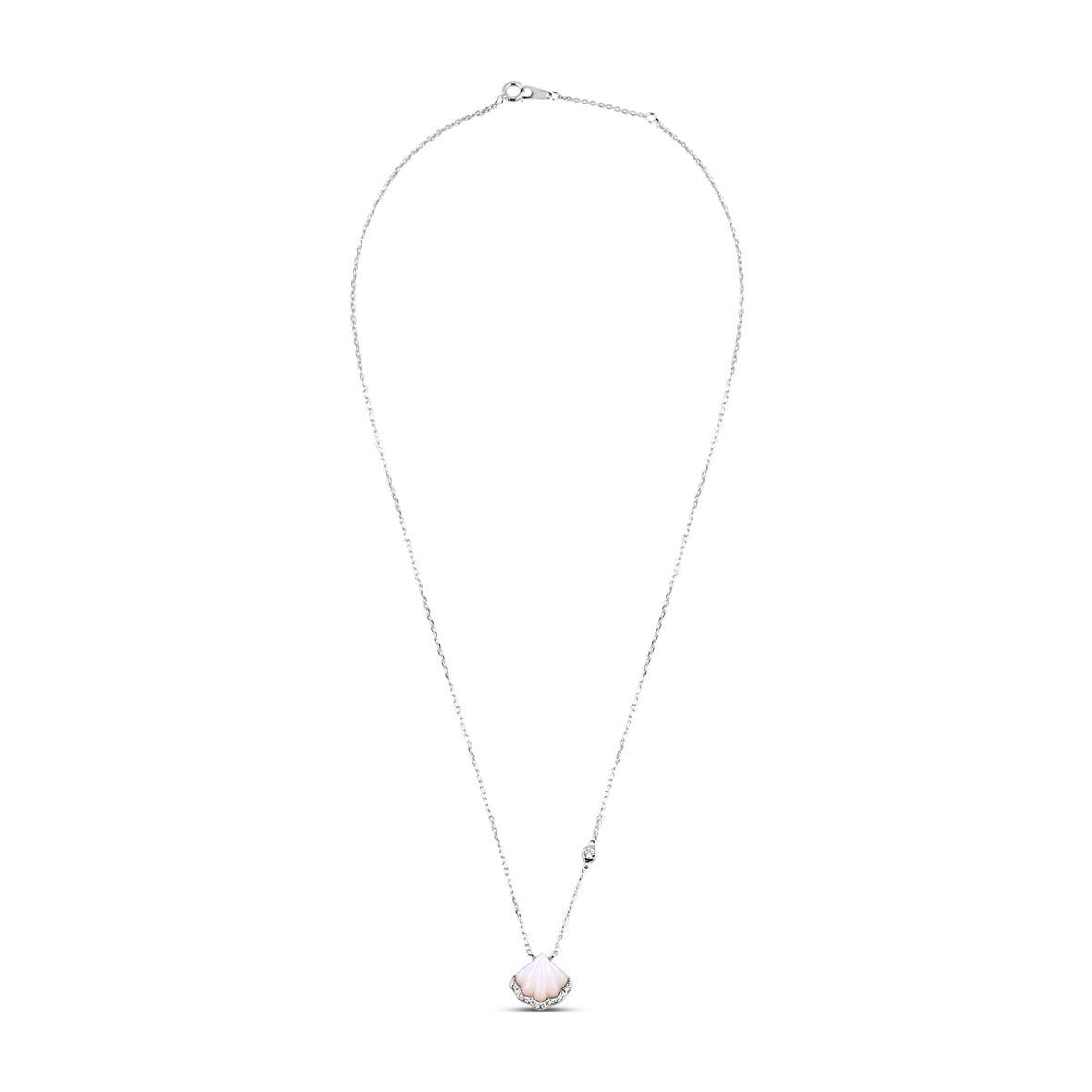Silver Mystic Oyster Set  with Link Chain