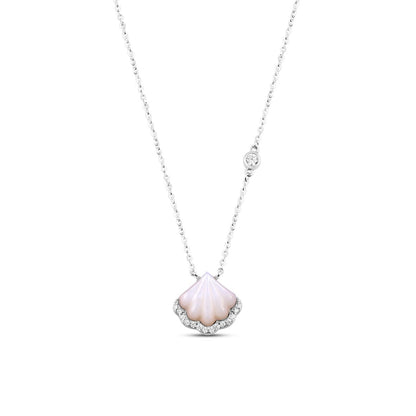 Silver Mystic Oyster Set  with Link Chain