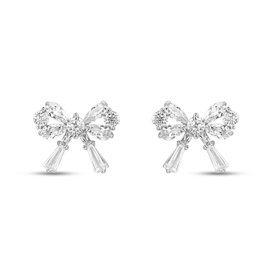 Silver Twinkling Ties Earrings
