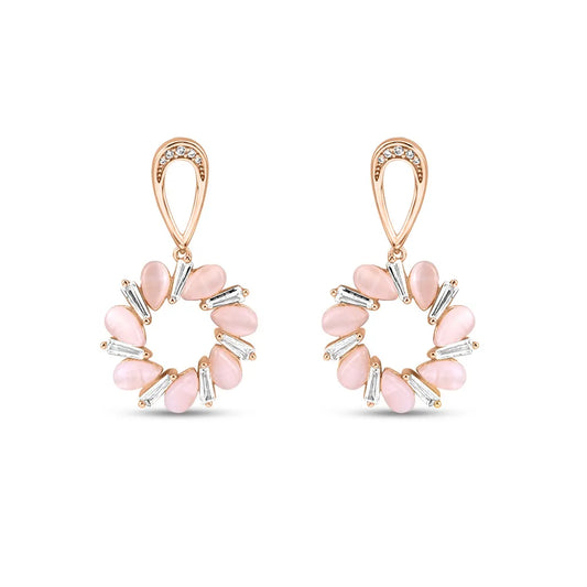 Rose Gold Floral Grace Earrings