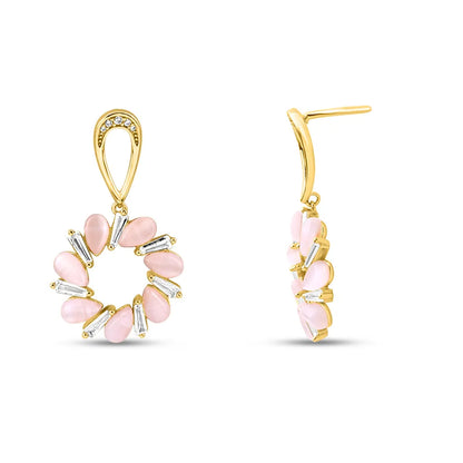 Gold Floral Grace Earrings