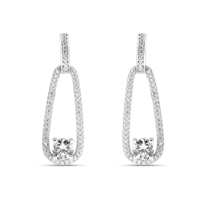 Silver Gleaming Dangler Earrings