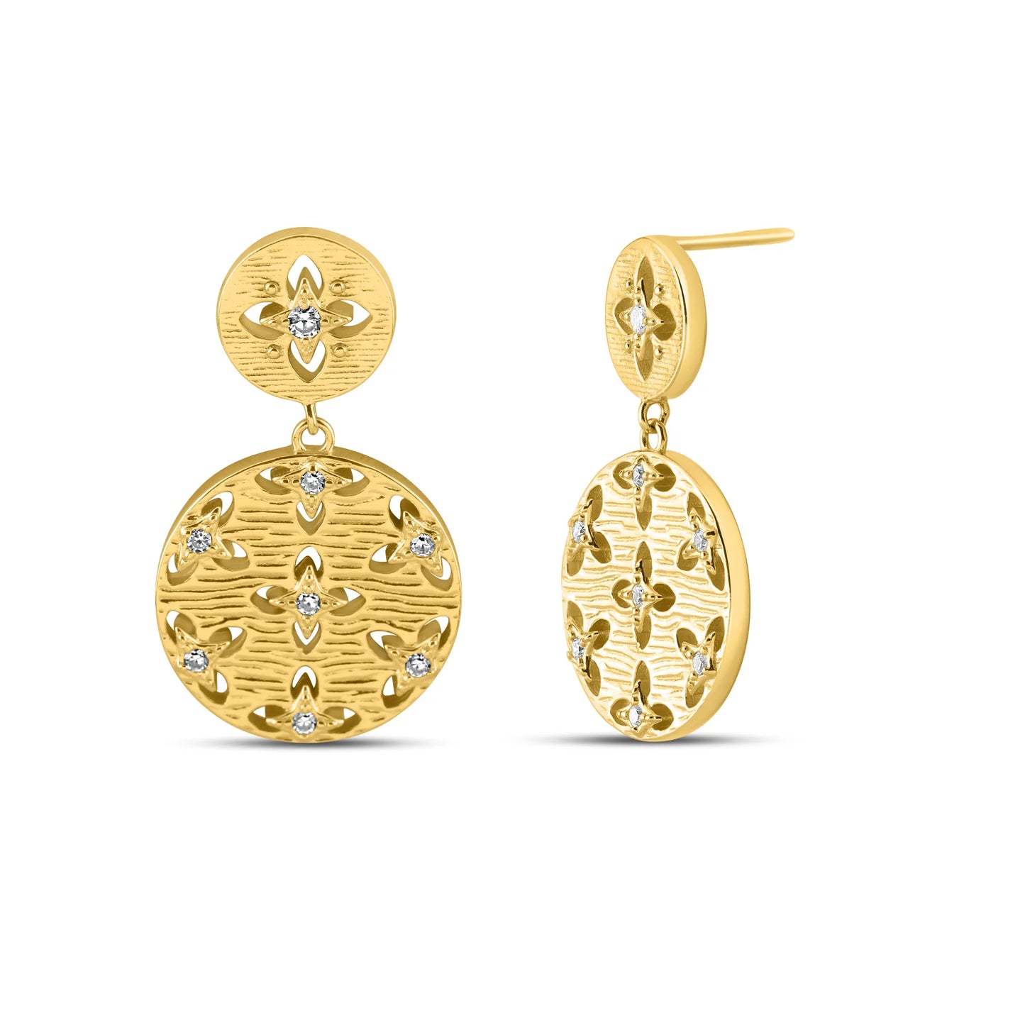 Golden Lotus Grace Earrings