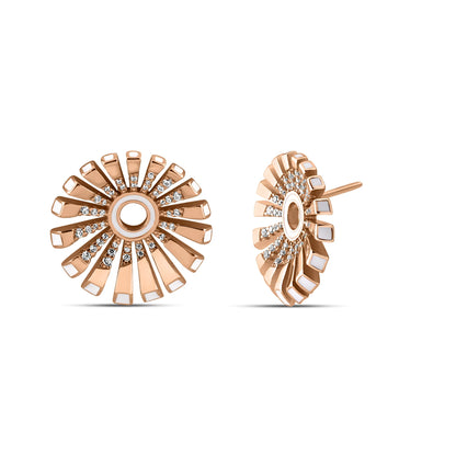 Rose Gold Orris Earrings