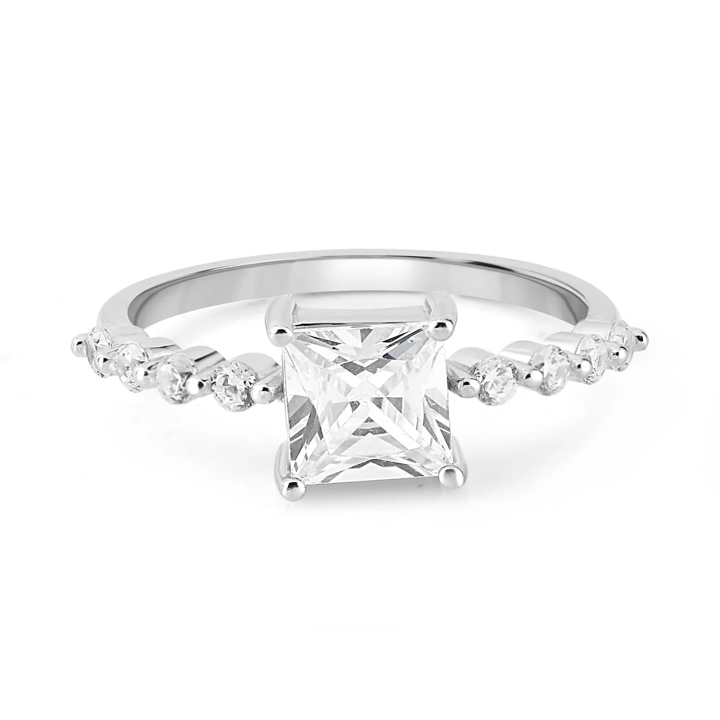 Silver Nova Solitaire Ring