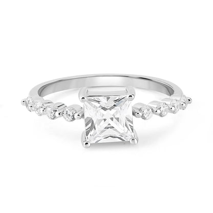 Silver Nova Solitaire Ring