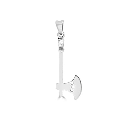Silver Titan Axe Pendant For Him