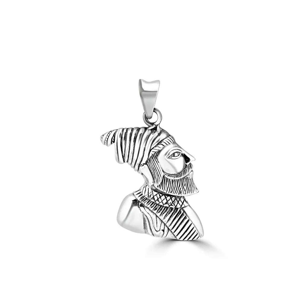 Silver Veer Shivaji Pendant For Him